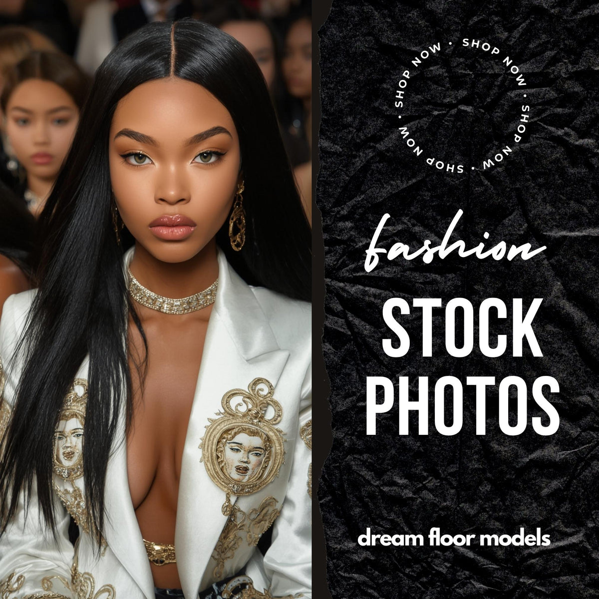New York Fashion Week Drip – 35 Fashion Stock Photos | High-End Runway AI Model Collection