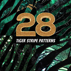 28 Green Tiger Stripe Patterns