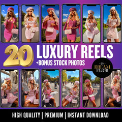 Chic Chronicles: 20 Luxury AI Fashion Reels + 40 Bonus Stock Photos